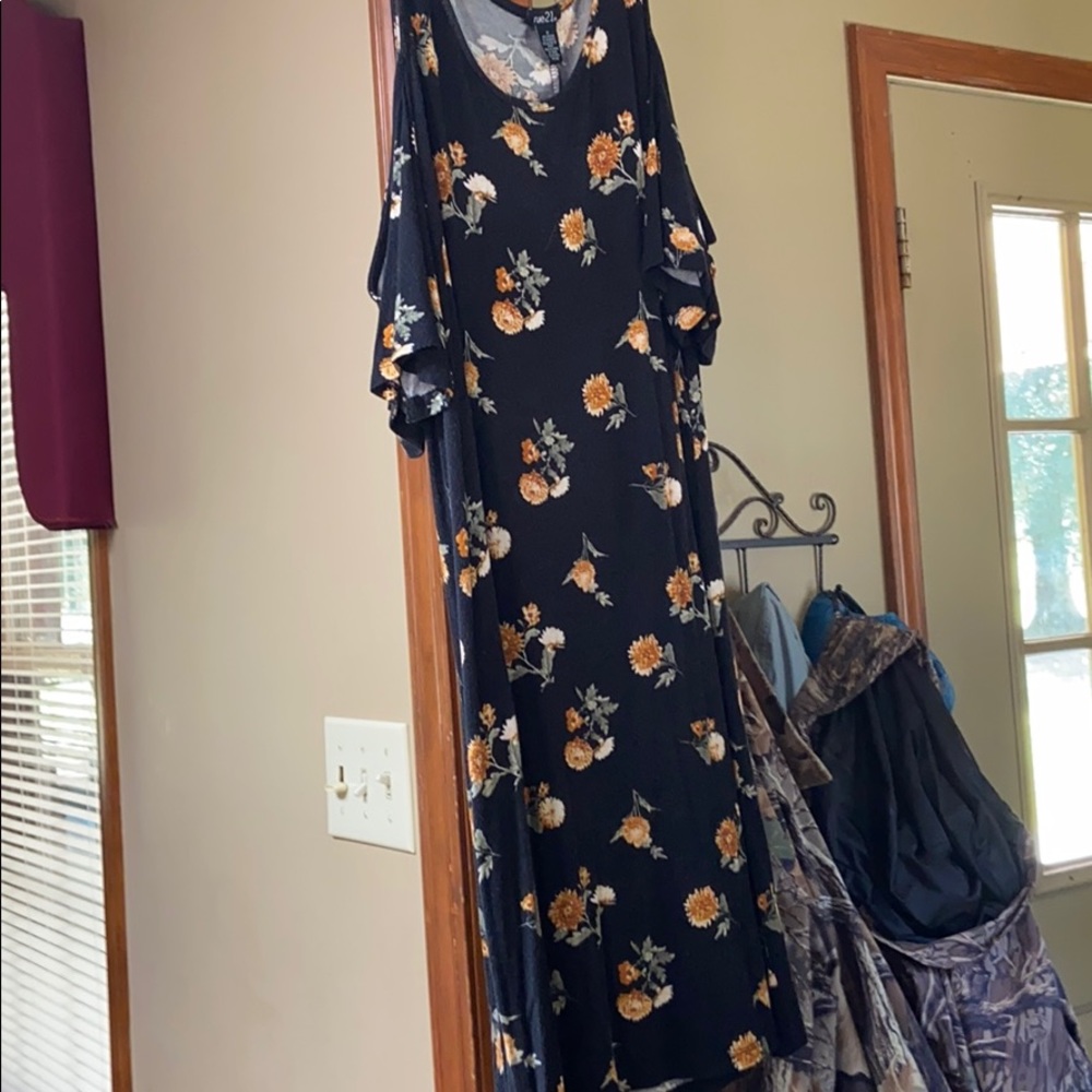 Black Marigold Cold Shoulder Dress